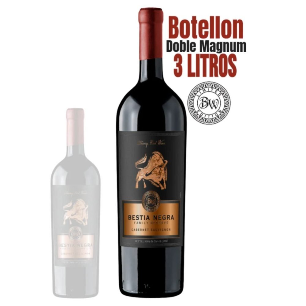 Botellon 3 Lts  Bestia Negra Gran Reserva Cabernet Sauvignon