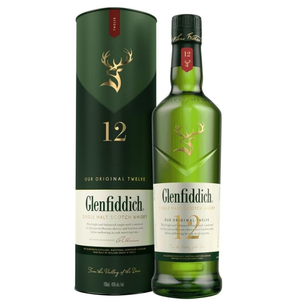 Whisky Glenfiddich Single Malt 12 Años 750cc