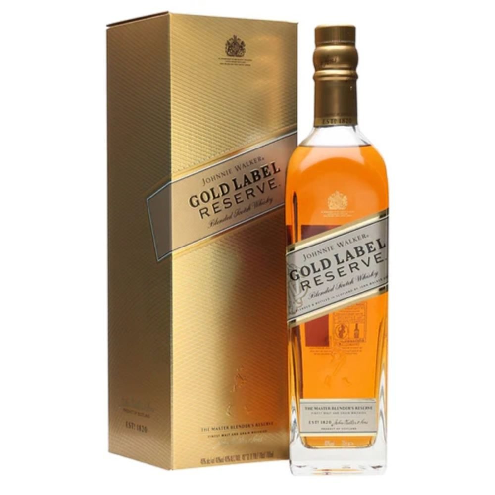 WHISKY JOHNNIE WALKER GOLD LABEL 750CC + ESTUCHE