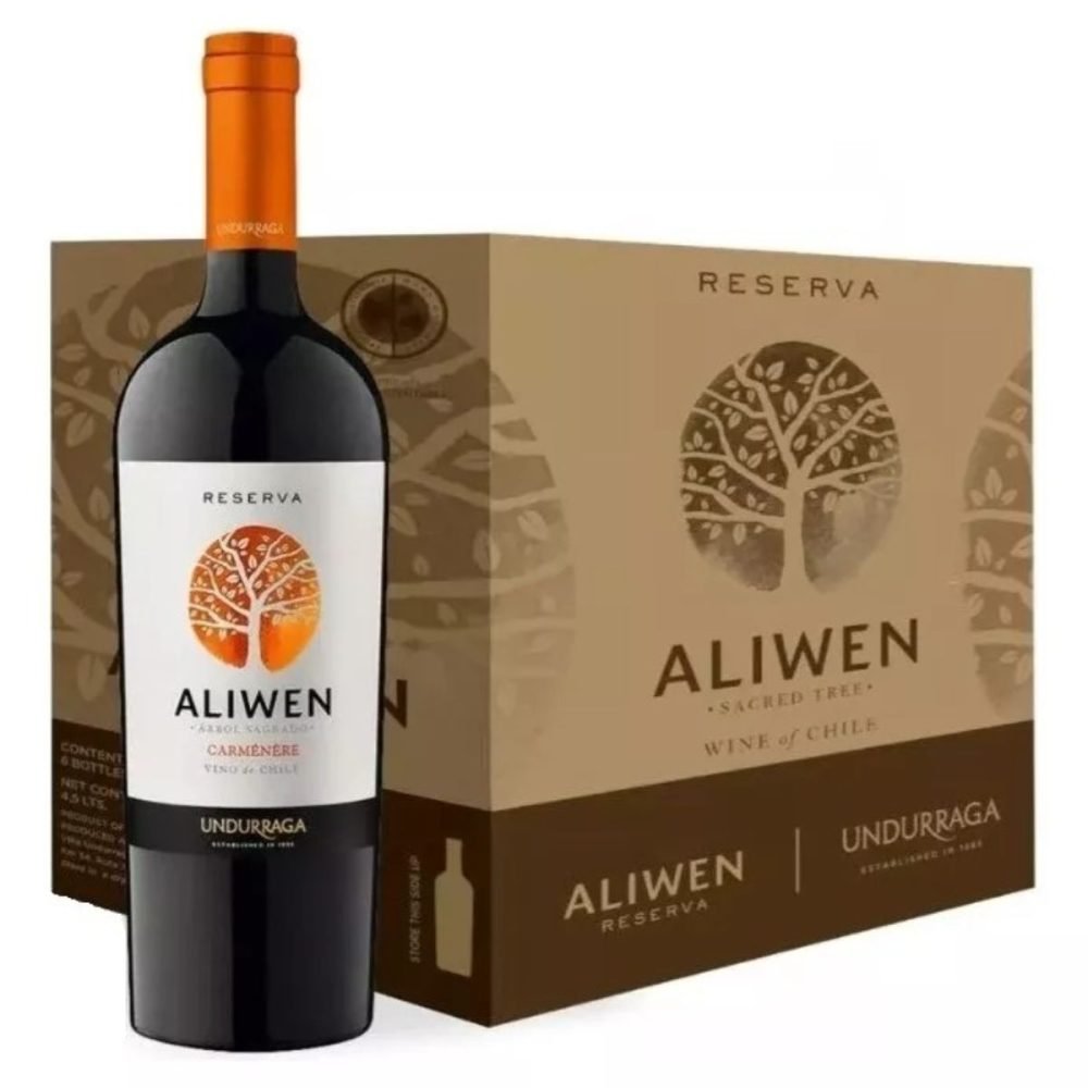 Pack Vinos 6x Undurraga Aliwen Carmenere 750cc