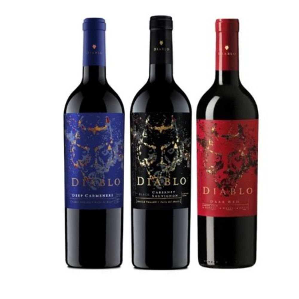 Pack de 3 Vinos Diablos Carmenere/Cabernet/Blend